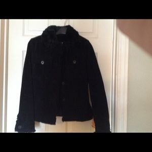 Suede and faux shearing Wilson jacket with tags